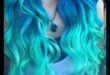 اللون الأزرق والأخضر الكهربائي: أفكار مستقبلية لتلوين الشعر