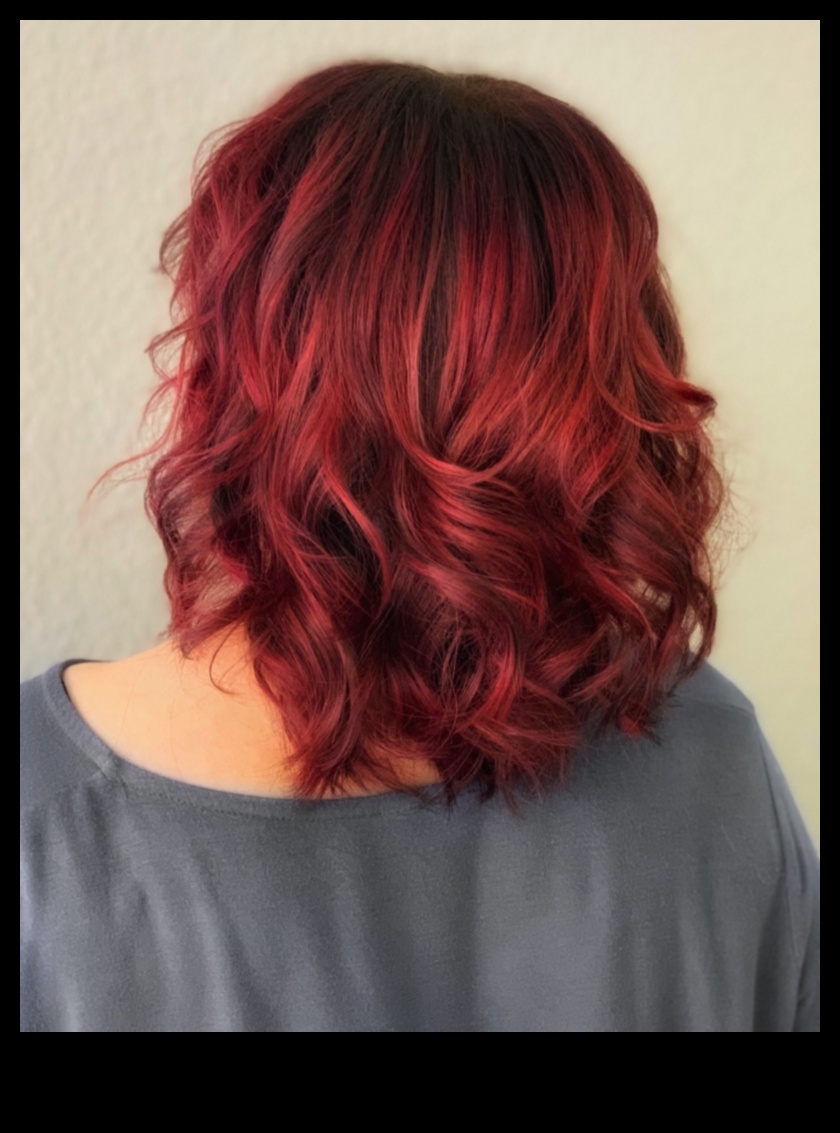 مشع باللون الأحمر: شعر احتفالي ناري وجريء للحصول على مظهر مذهل