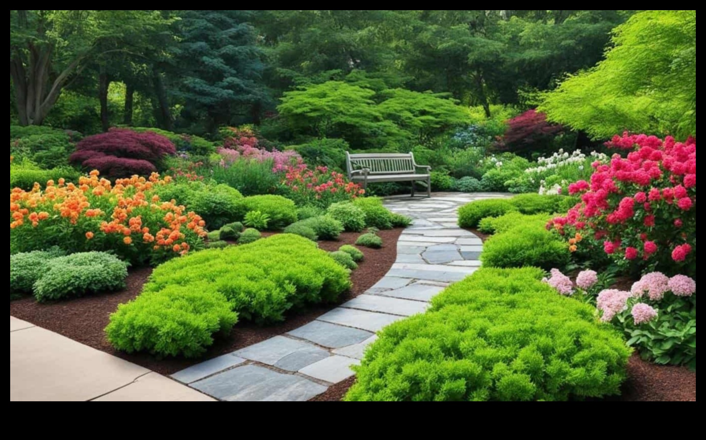 سمفونية الأزهار: تنسيق الطبيعة مع الصيانة المدروسة للحديقة
